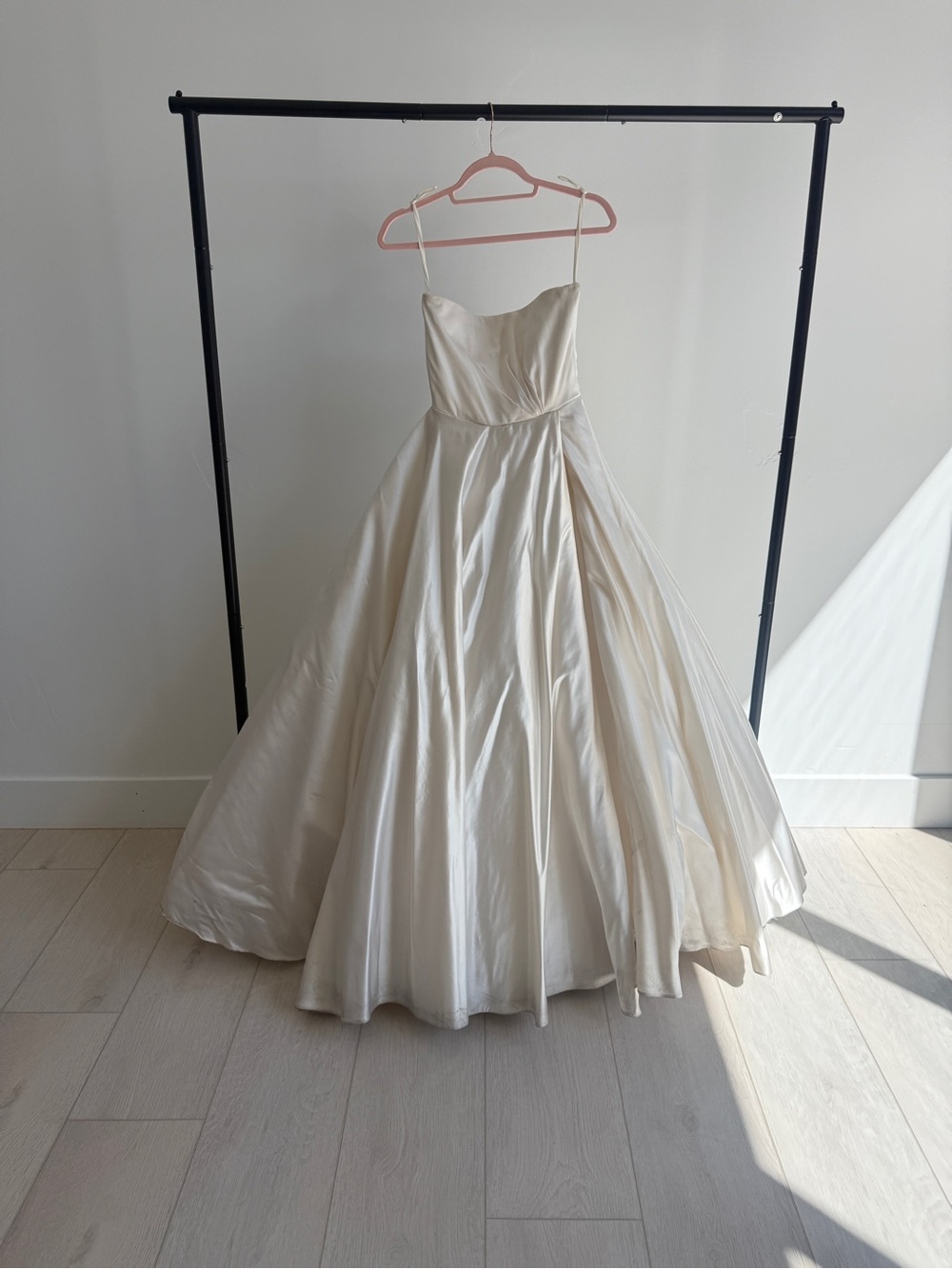 Elegant Satin Wedding Dress in Ivory